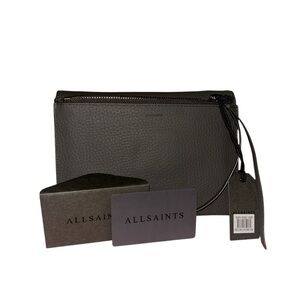 AllSaints Fetch Chain Crossbody Bag Storm Grey